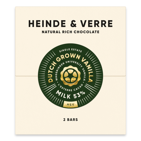 Heinde Verre Dutch Vanilla Milk 53%, šokolaad