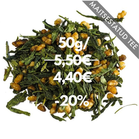 Genmaicha roheline tee riisiga, ÖKO -20%