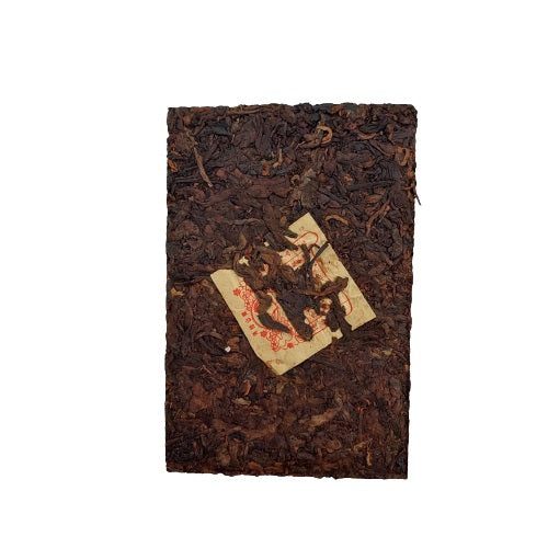 2021 Jinggu Old Man brick shou puerh