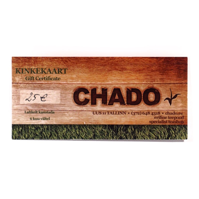Chado gift card